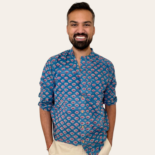 Long Sleeve Printed Button Down - Neemrana