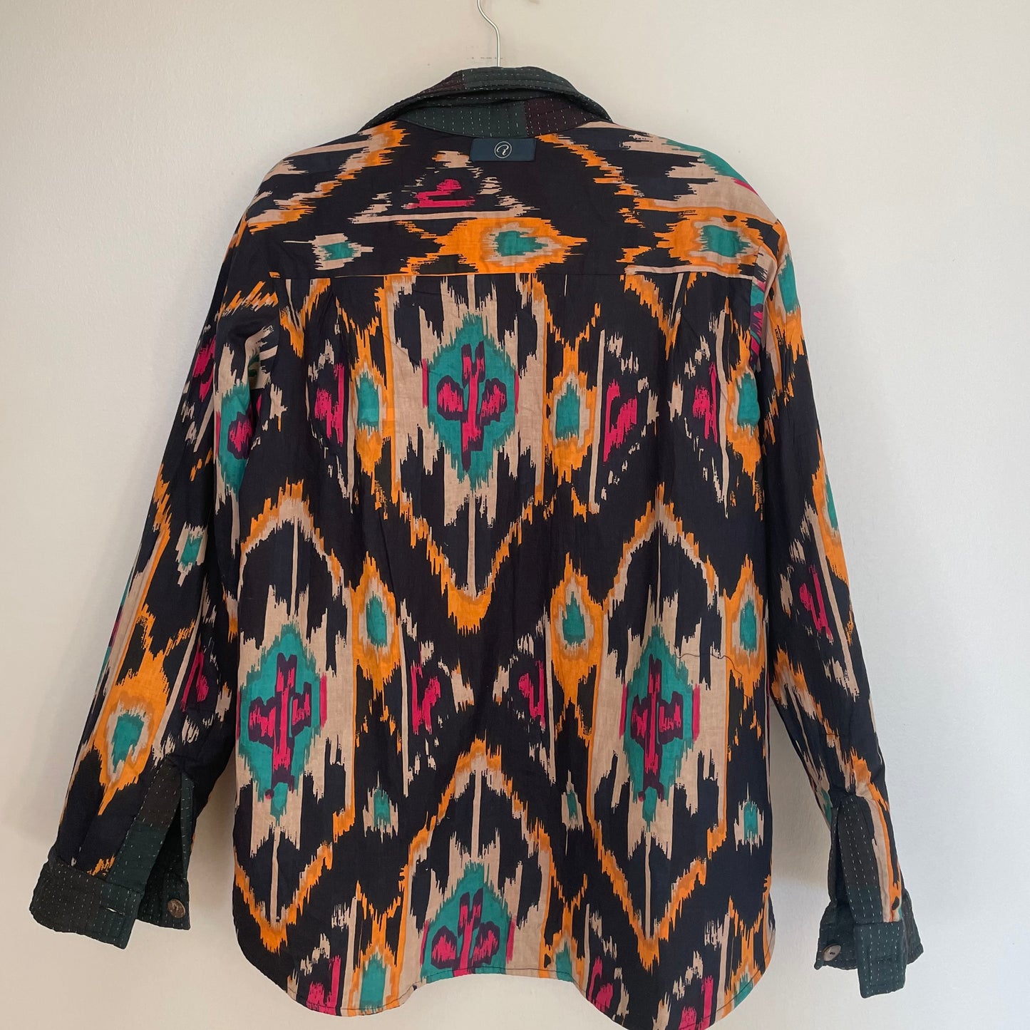 Reversible Vintage Kantha and Ikat Jacket- Medium/Large (Style 2)