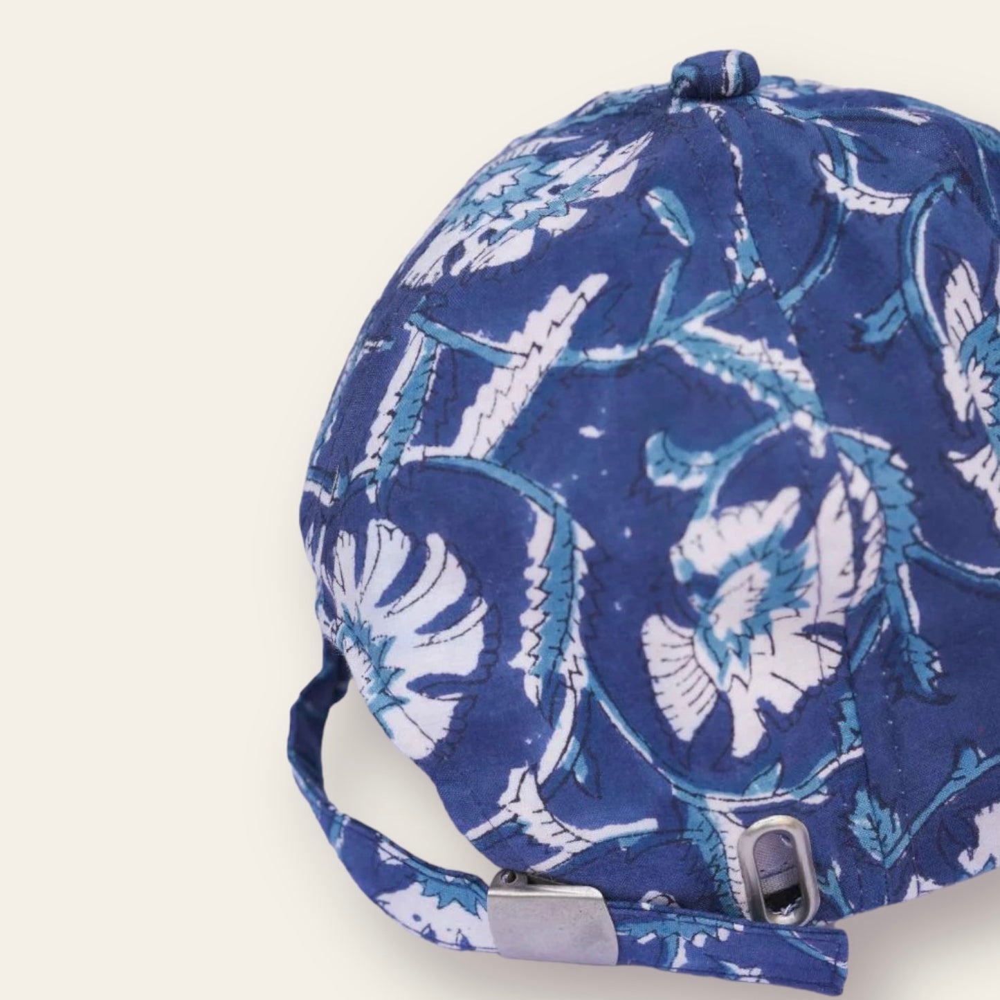 Printed Hat- Blue Bloom