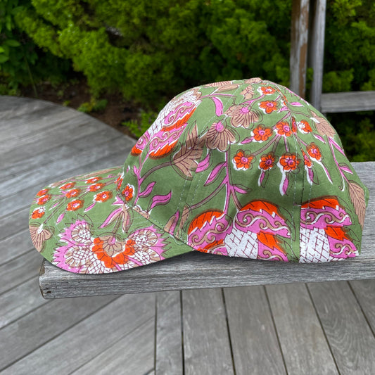 Printed Hat- Green Paradise